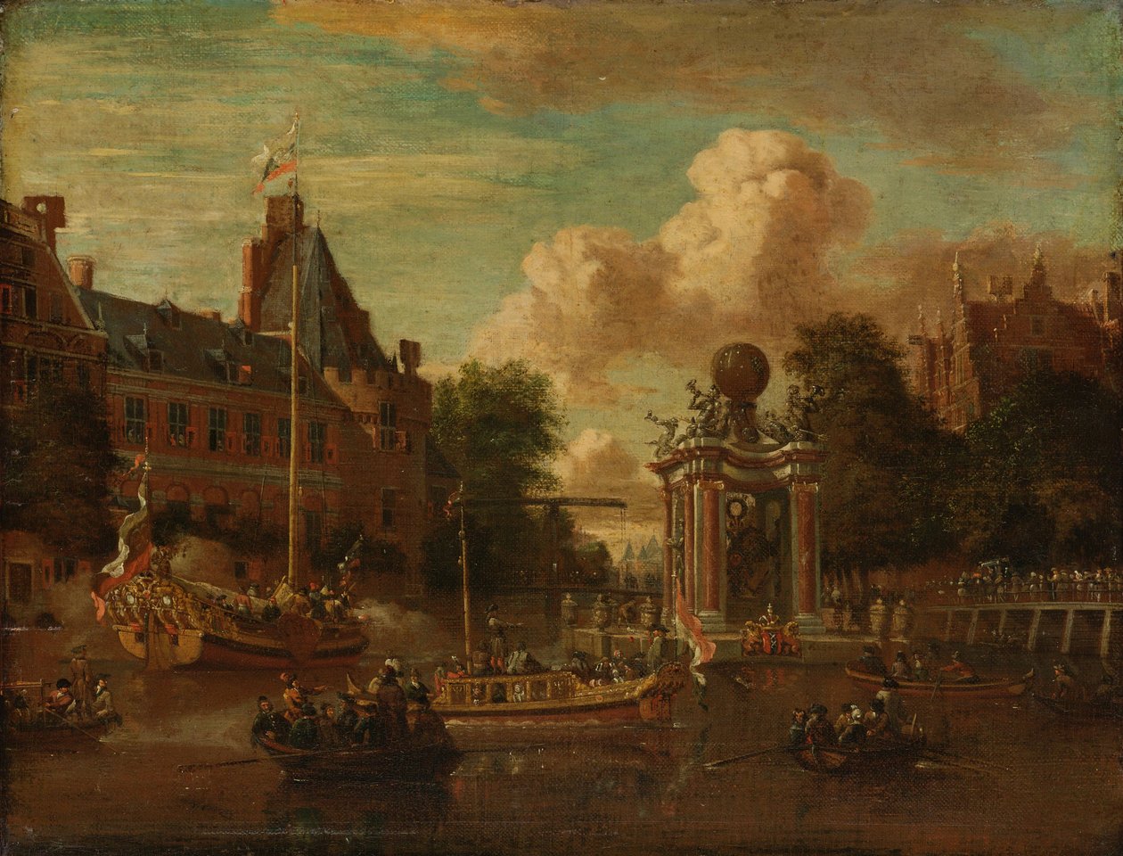 Die Moskauer Gesandtschaft besucht Amsterdam von Abraham Storck