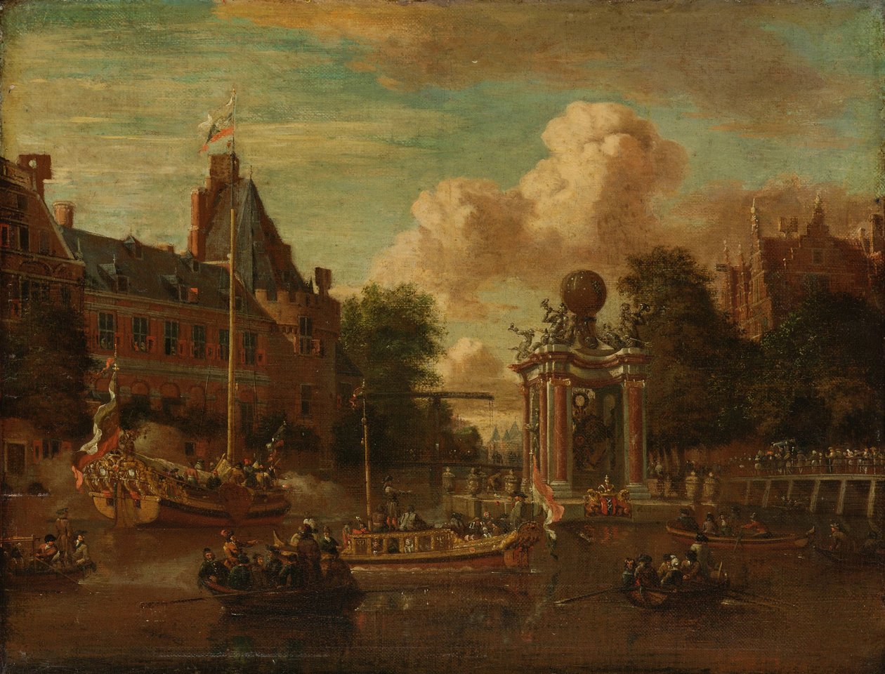 Die Moskauer Gesandtschaft besucht Amsterdam, 29. August 1697 von Abraham Storck