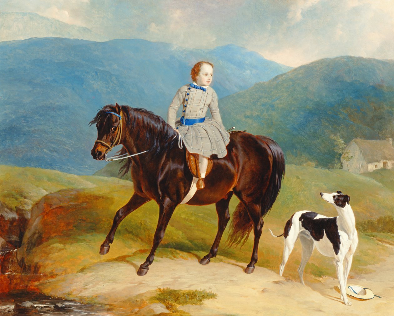 Master Edward Coutts Marjoriebanks auf seinem Pony, ca. 1851 von Abraham and Webster Thomas Cooper
