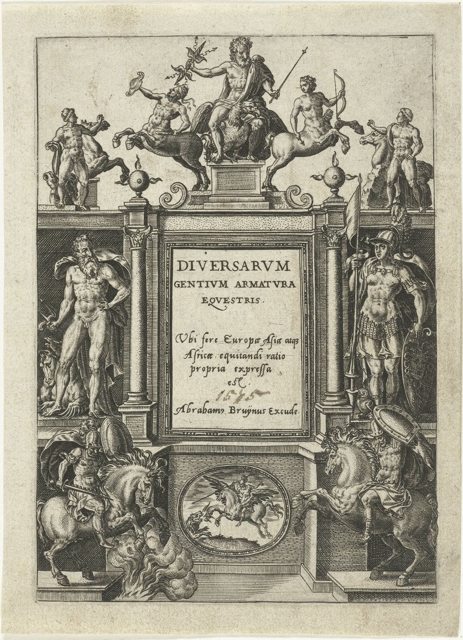 Titelblatt für Omnium pene Europae, Asiae, Aphricae, Americae gentium habitus von Abraham de Bruyn