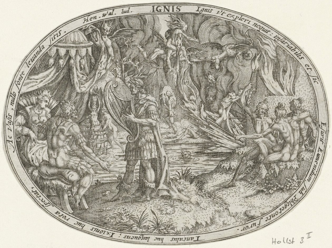 Orpheus in der Unterwelt: Das Element Feuer. Die vier Elemente (Serie) von Abraham van den Hecken