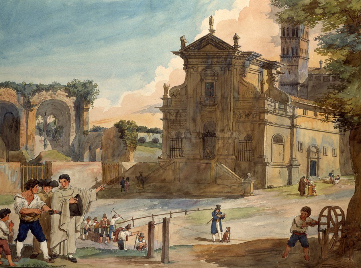 Fassade der Kirche St. James der Unheilbaren, 1833 von Achille Pinelli