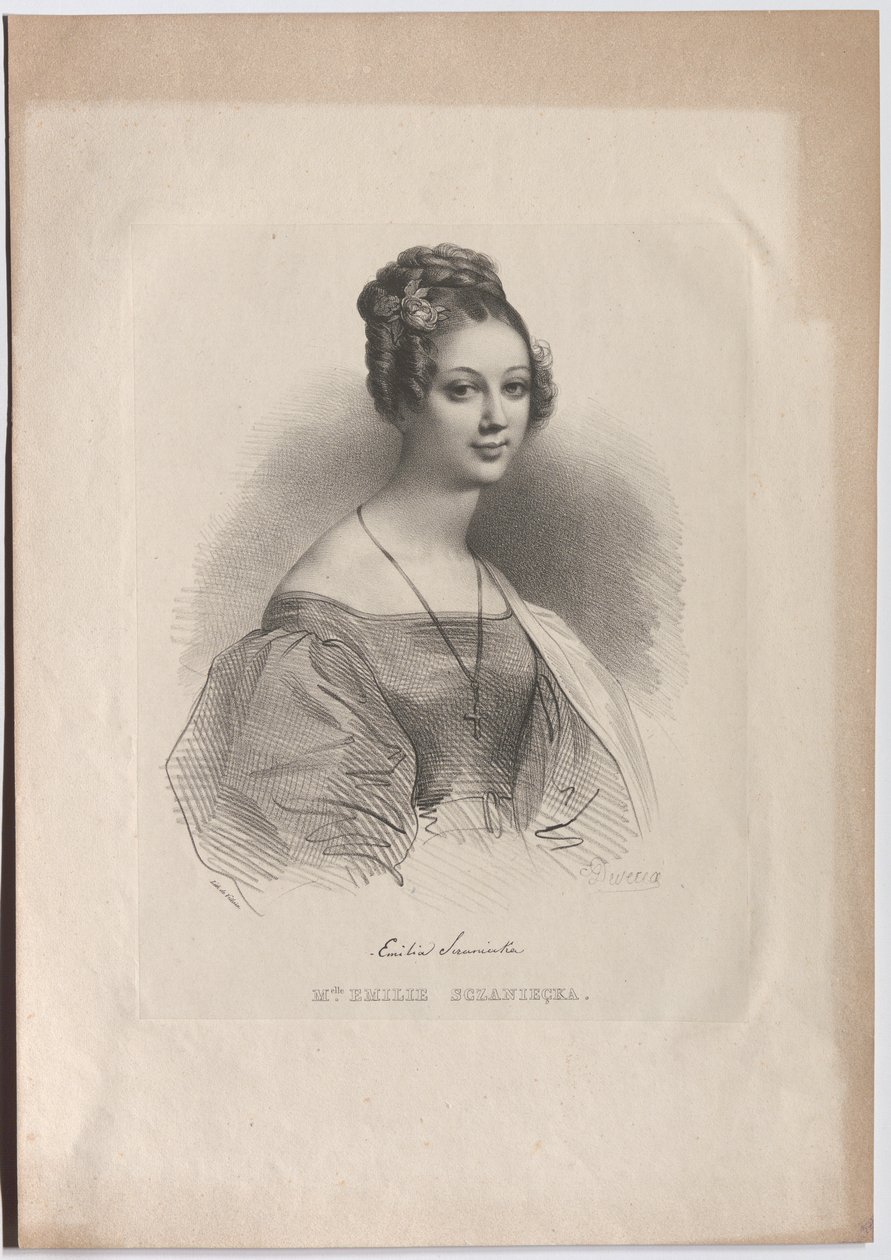 Fräulein Emilie Sczaniecka von Achille Devéria