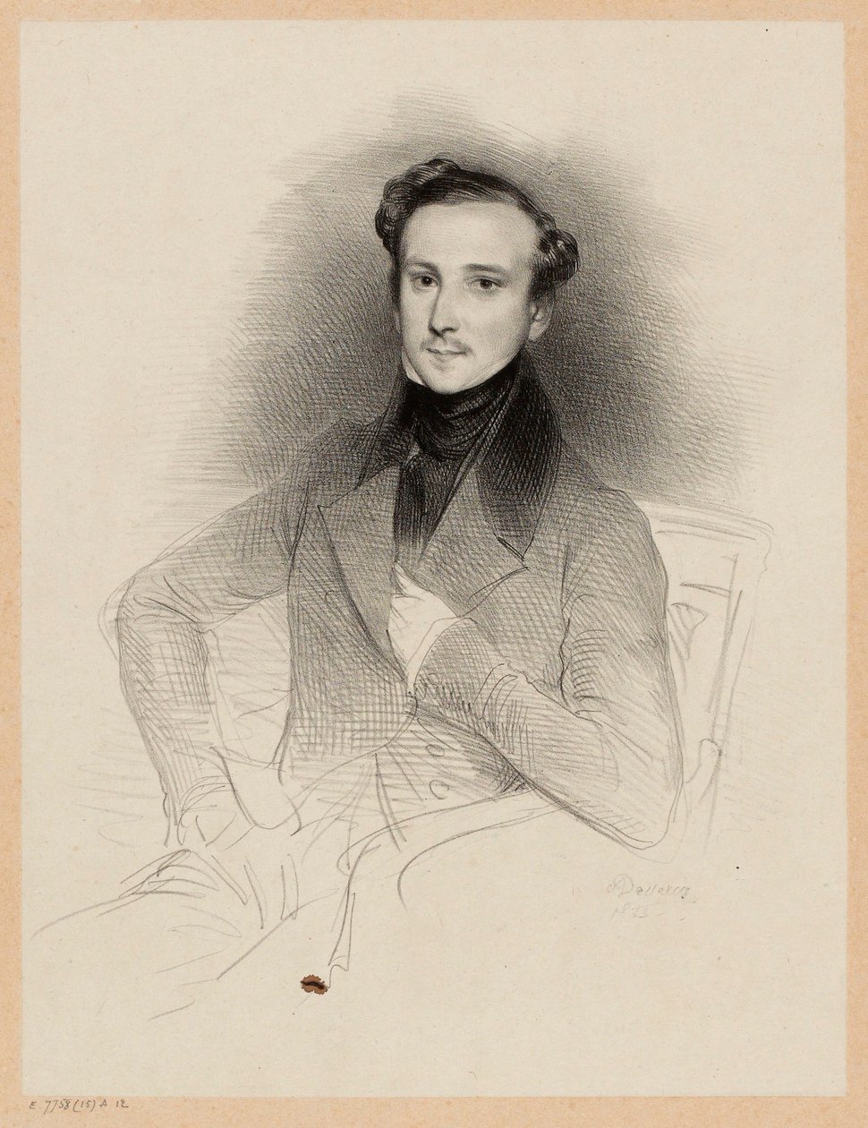 Porträt von de Savigny von Achille Devéria