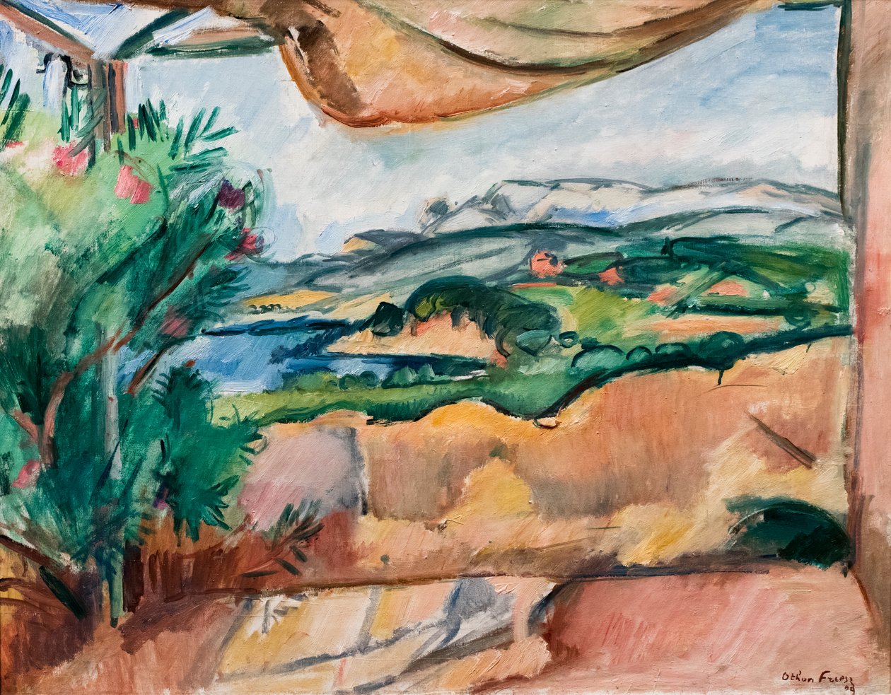 Landschaft auf der Terrasse von Achille Emile Othon Friesz