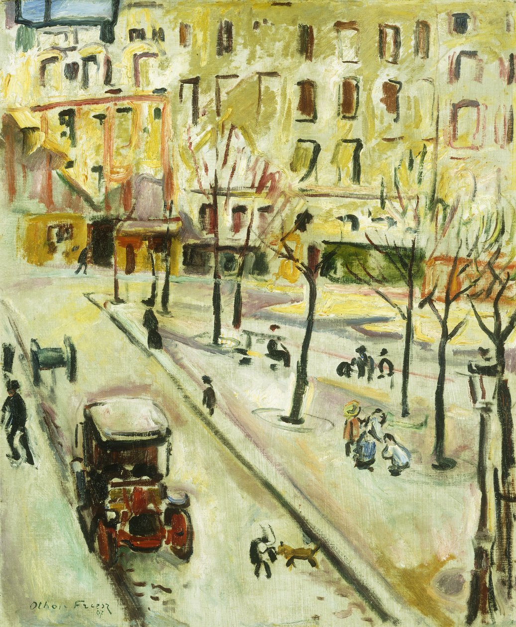 Pariser Straßenszene von Achille Emile Othon Friesz