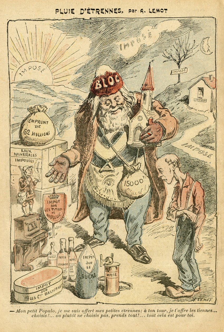 Illustration von Achille Lemot in Le Pelerin von Achille Lemot