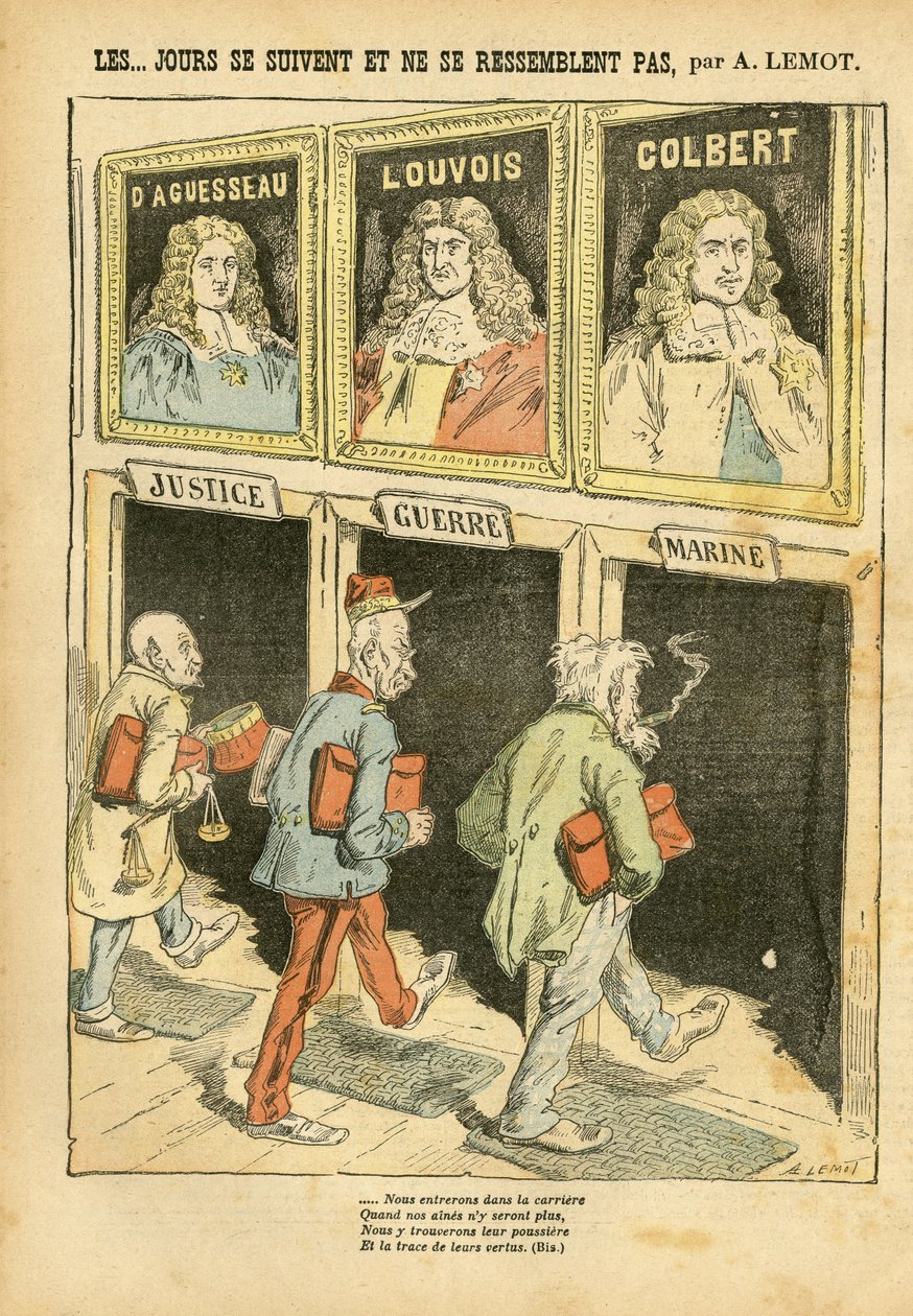 Illustration von Achille Lemot (1846-1909) in Le Pelerin von Achille Lemot