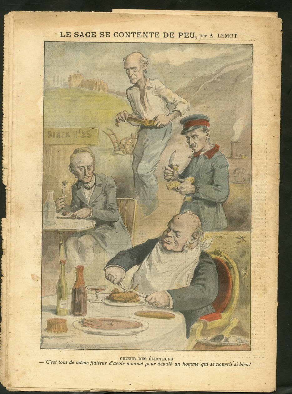 Illustration von Achille Lemot (1846-1909) in Le Pelerin von Achille Lemot