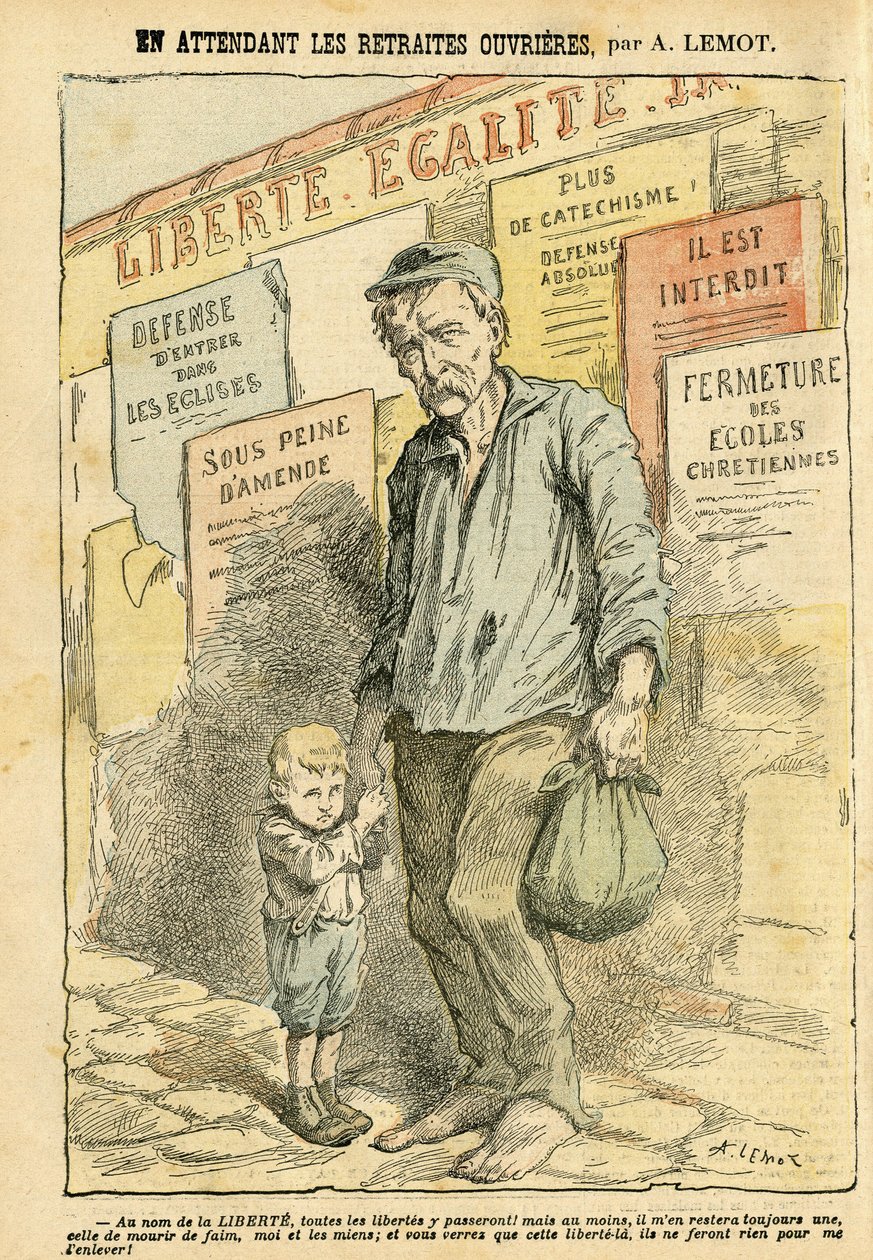 Illustration von Achille Lemot (1846-1909) in Le Pelerin von Achille Lemot
