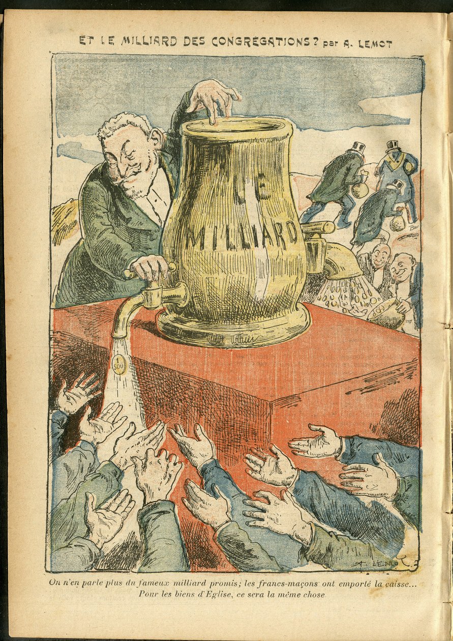 Illustration von Achille Lemot (1846-1909) in Le Pelerin von Achille Lemot