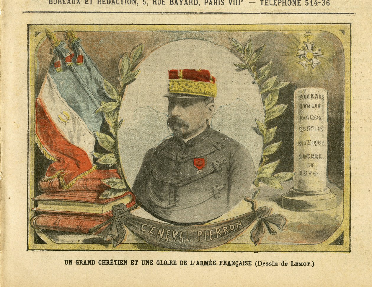 Illustration von Achille Lemot (1846-1909) in Le Pèlerin von Achille Lemot