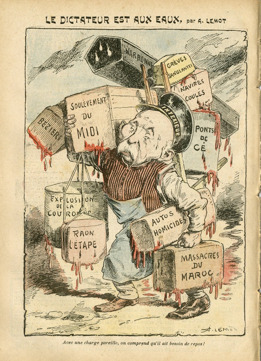 Illustration von Achille Lemot (1846-1909) in Le Pelerin von Achille Lemot