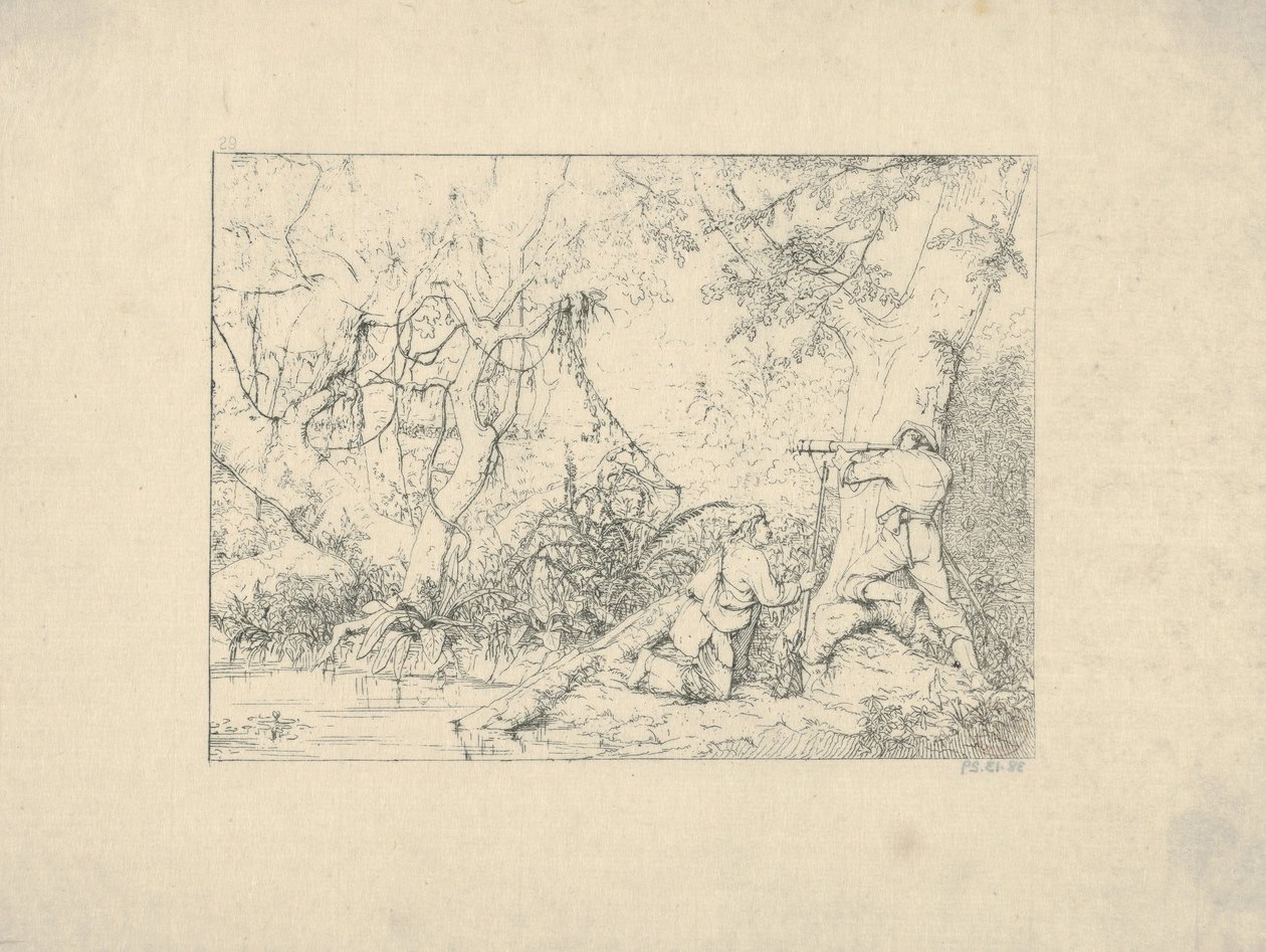 Vicksburg-Kanal aus Confederate War Etchings, 1861-63 von Adalbert John Volck