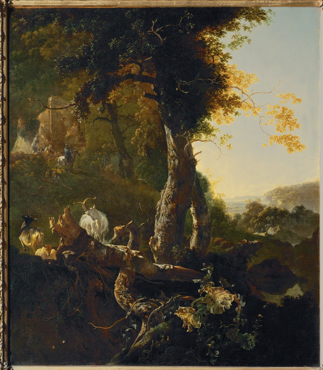 Landschaft bei Sonnenaufgang von Adam (after) Pynacker