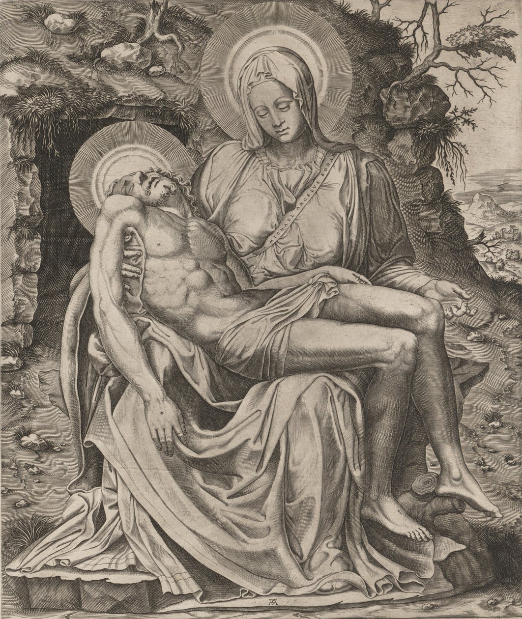 Vatikanische Pietà, 1566 von Adamo Scultori