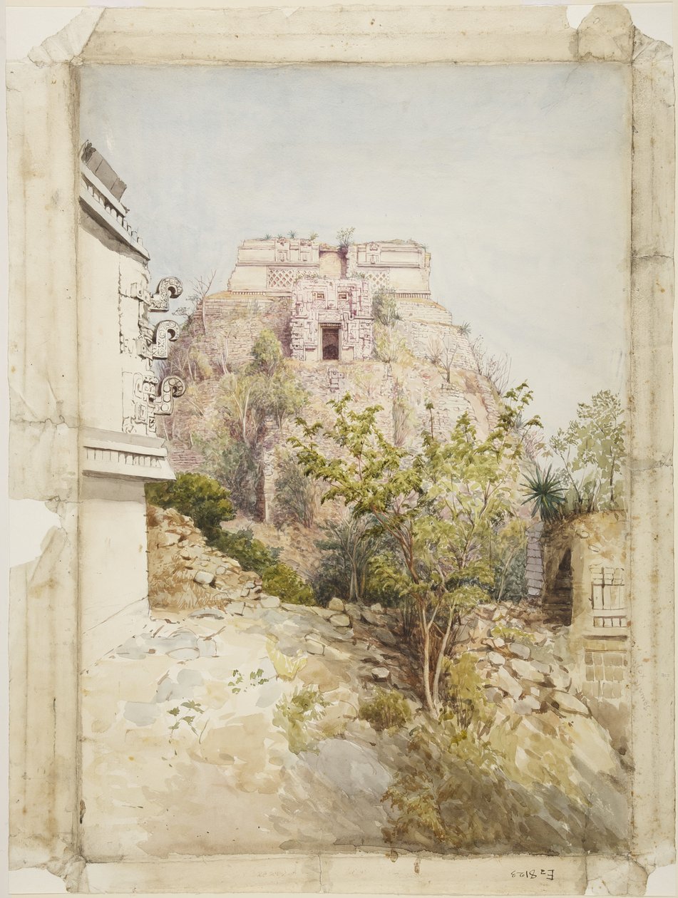 Haus des Magiers, Uxmal, Mexiko von Adela Breton