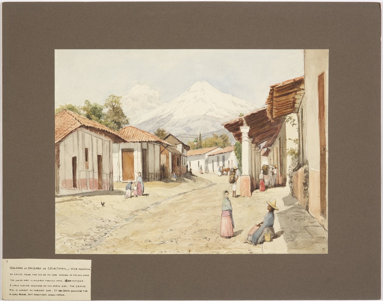Vulkan von Orizaba oder Citlaltépetl - Sternberg - Varacruz, Mexiko von Adela Breton