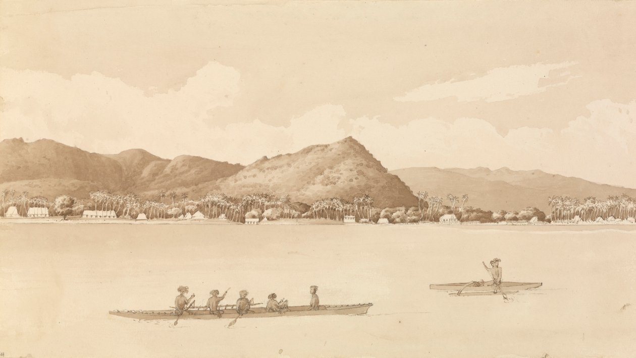 Apia Bay, Upolu, Navigatorinseln [Samoa] 18. September 1849 von Admiral Sir Edward Gennys Fanshawe
