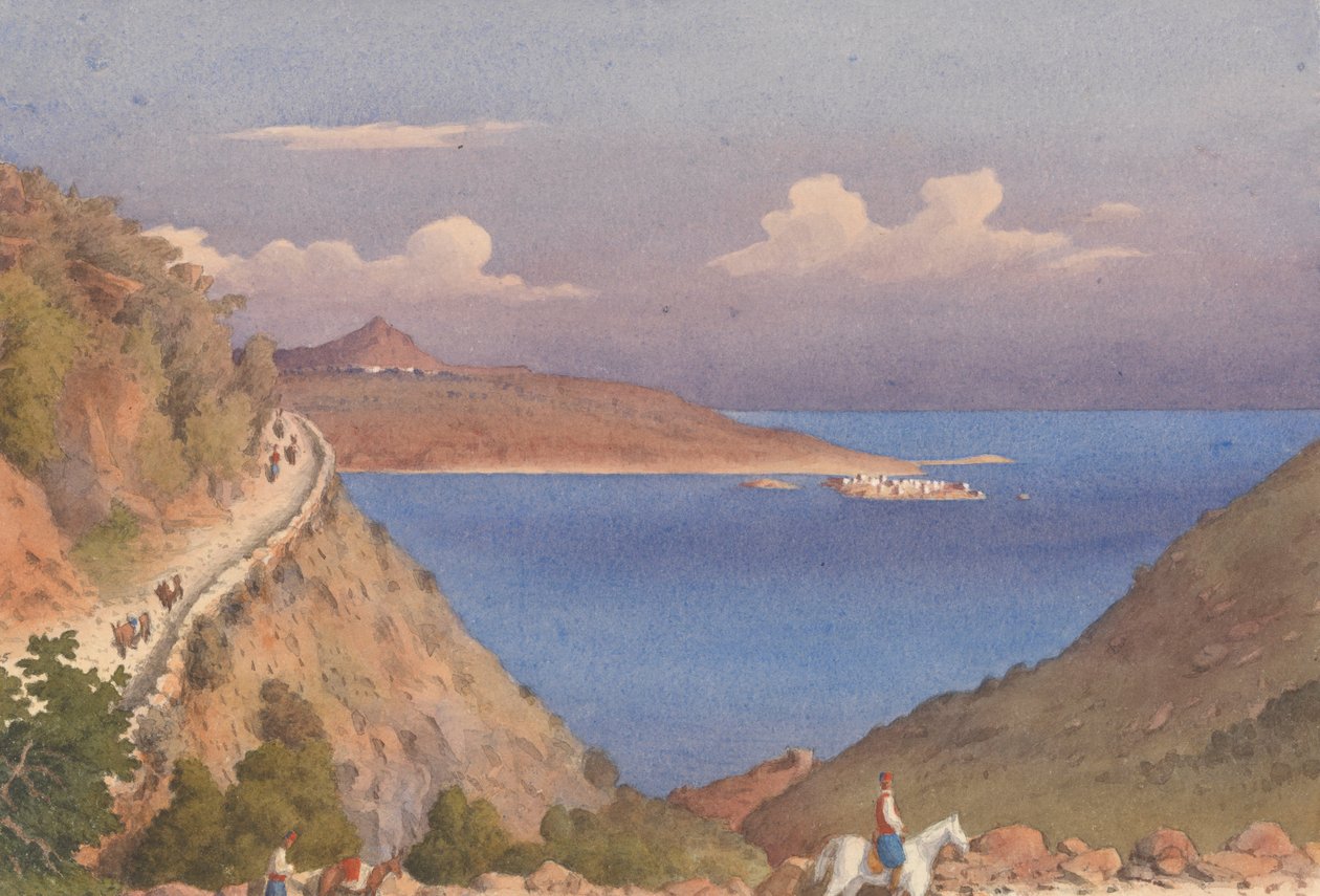 Festung von Suda [Souda] und Eingang zur Suda-Bucht, Candia [Kreta], 24. Oktober 1857 von Admiral Sir Edward Gennys Fanshawe
