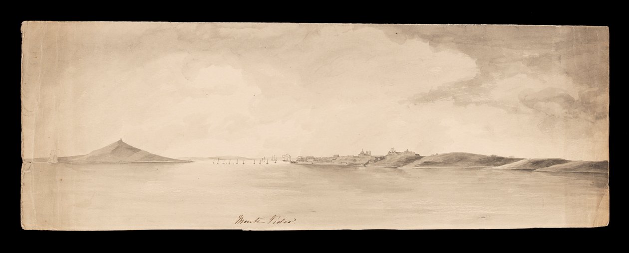 Monte Video aus dem Westindien, Nordamerika und Borneo Sammelalbum von Admiral Sir Edward Gennys Fanshawe