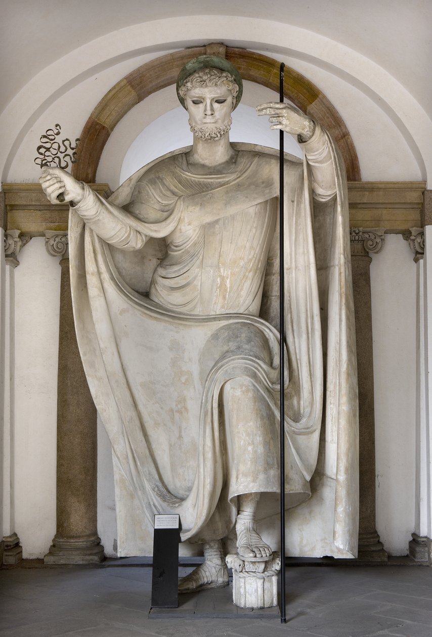 Heiliger Ambrosius, Bischof von Mailand von Adolfo Wildt