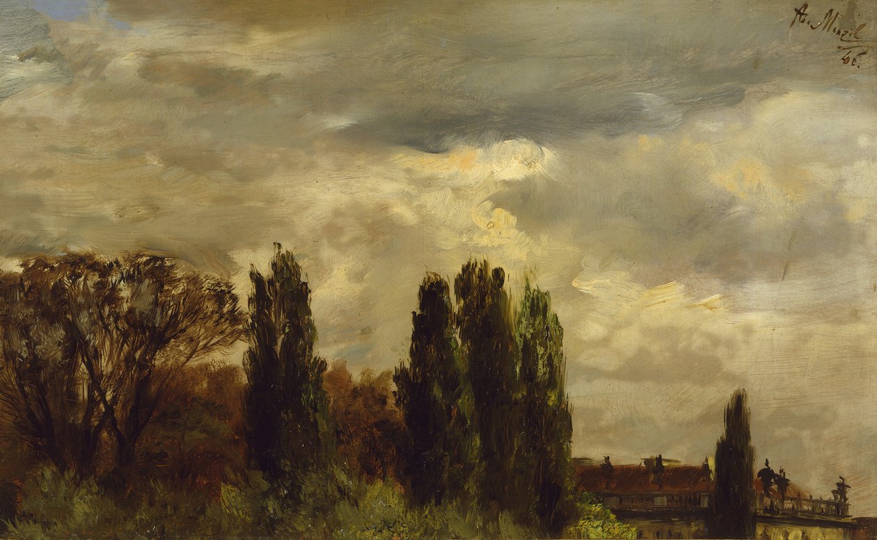 Blick auf den Park des Prinzen Albrecht von Adolph Menzel