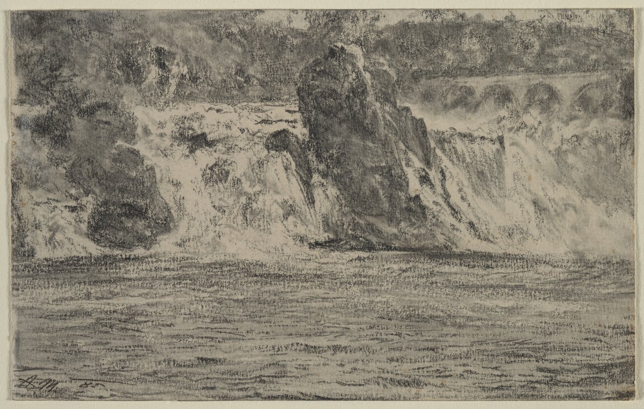 Rheinfall von Schaffhausen, 1885 von Adolph Menzel