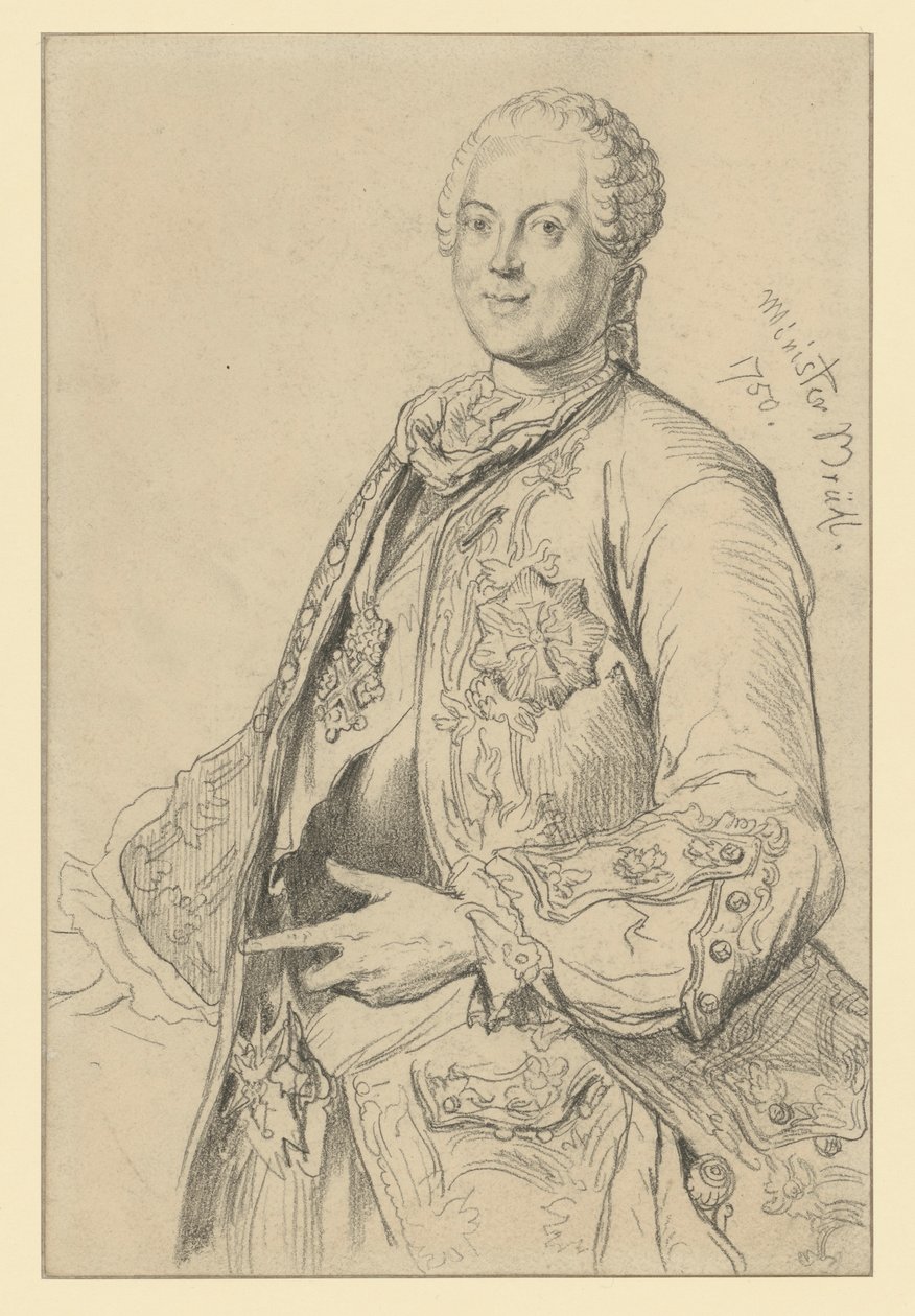 Heinrich Graf von Brühl von Adolph Menzel