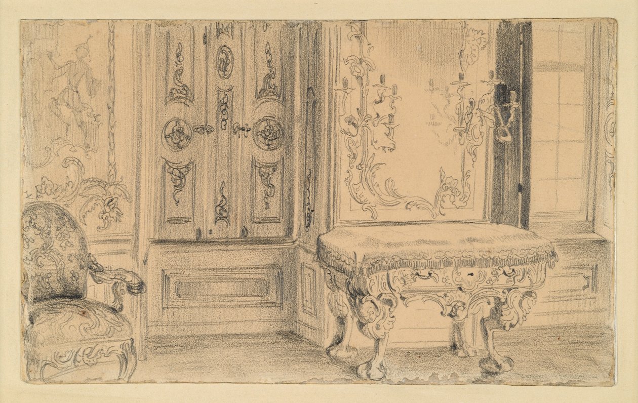 Konzertzimmer im Stadtschloss in Potsdam von Adolph Menzel