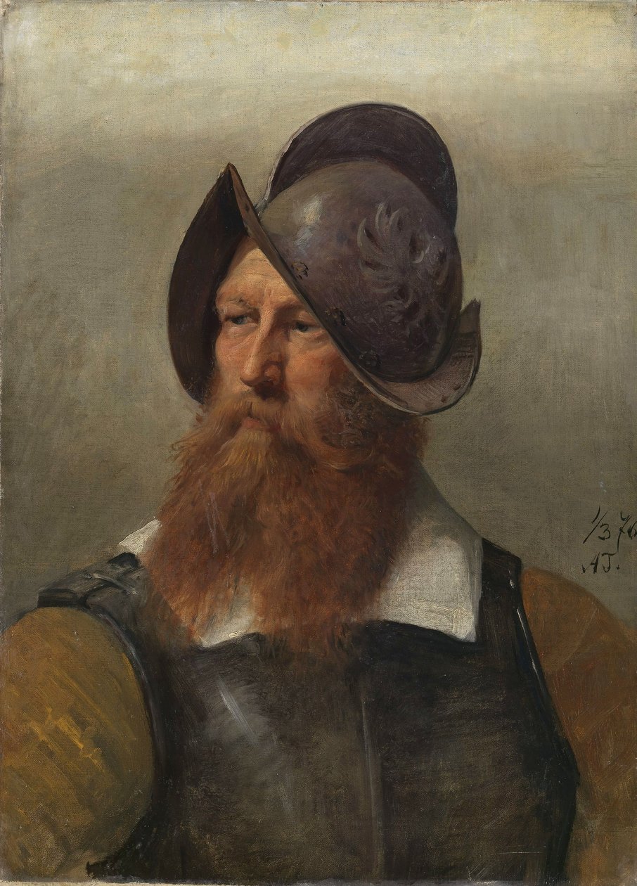 Figurenstudie für Christian IV. bei der Gründung von Christiania von Adolph Tidemand