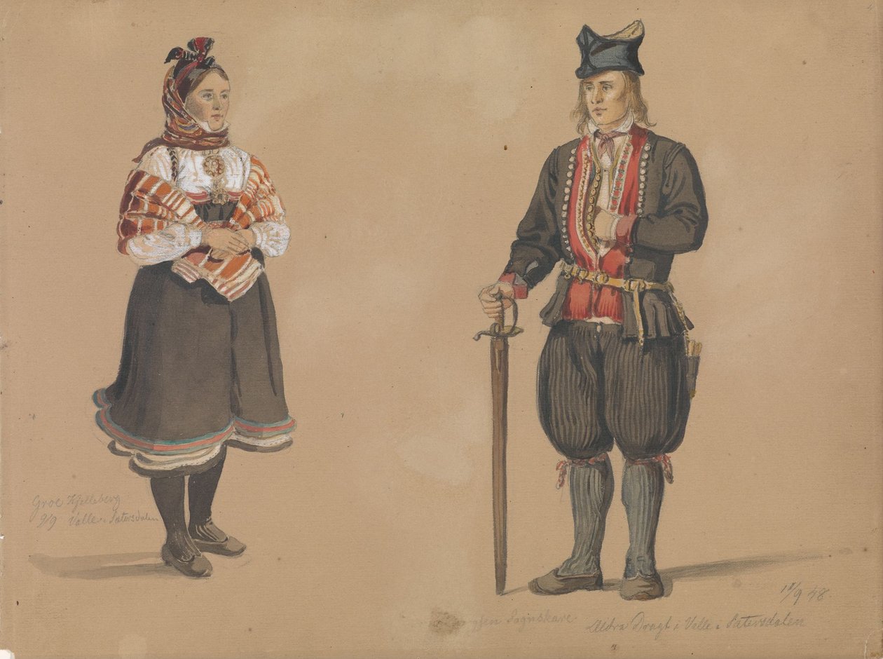 Gro Kjelleberg; Bjugen Sagneskare, Valle von Adolph Tidemand