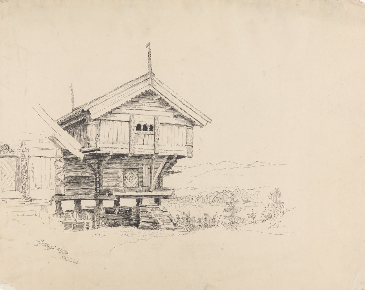 Stabbur, Bolkesjø von Adolph Tidemand