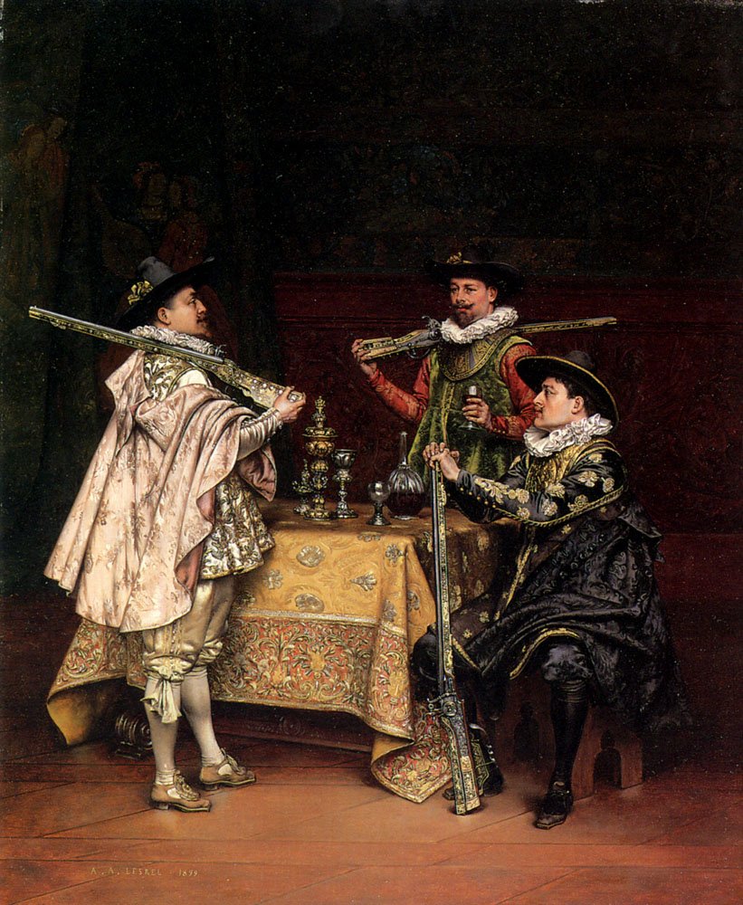 Der Tagesfang von Adolphe-Alexandre Lesrel