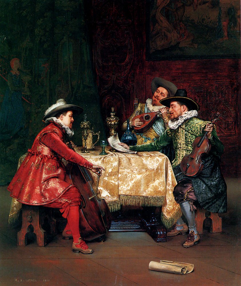 Die Probe von Adolphe-Alexandre Lesrel