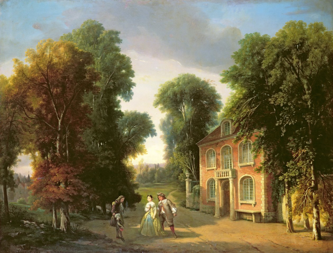 Eine Szene aus Georges Dandin von Molière (1622-73) 1852 von Adolphe Mirecourt