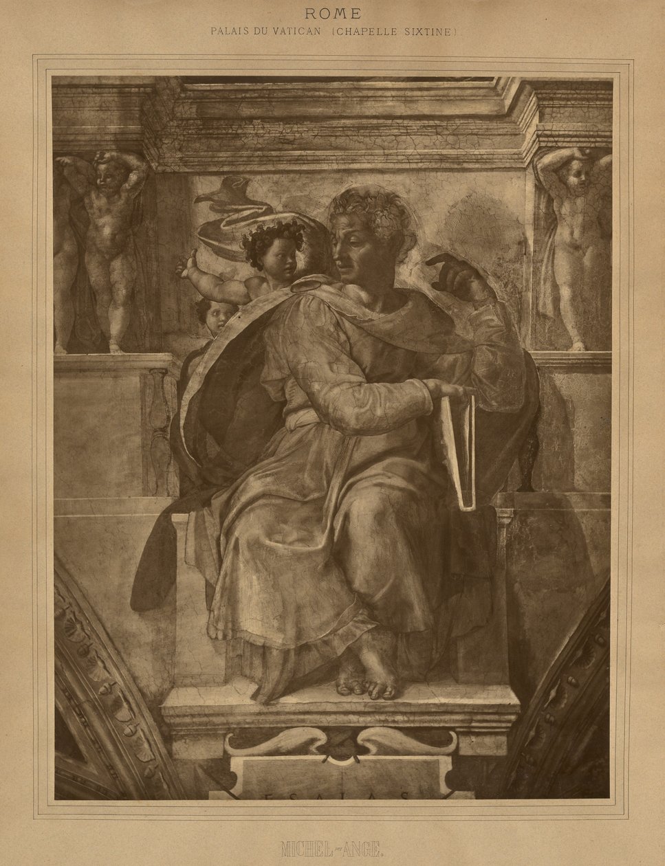 Rom - Vatikanpalast - Sixtinische Kapelle, Michelangelo von Adolphe Braun