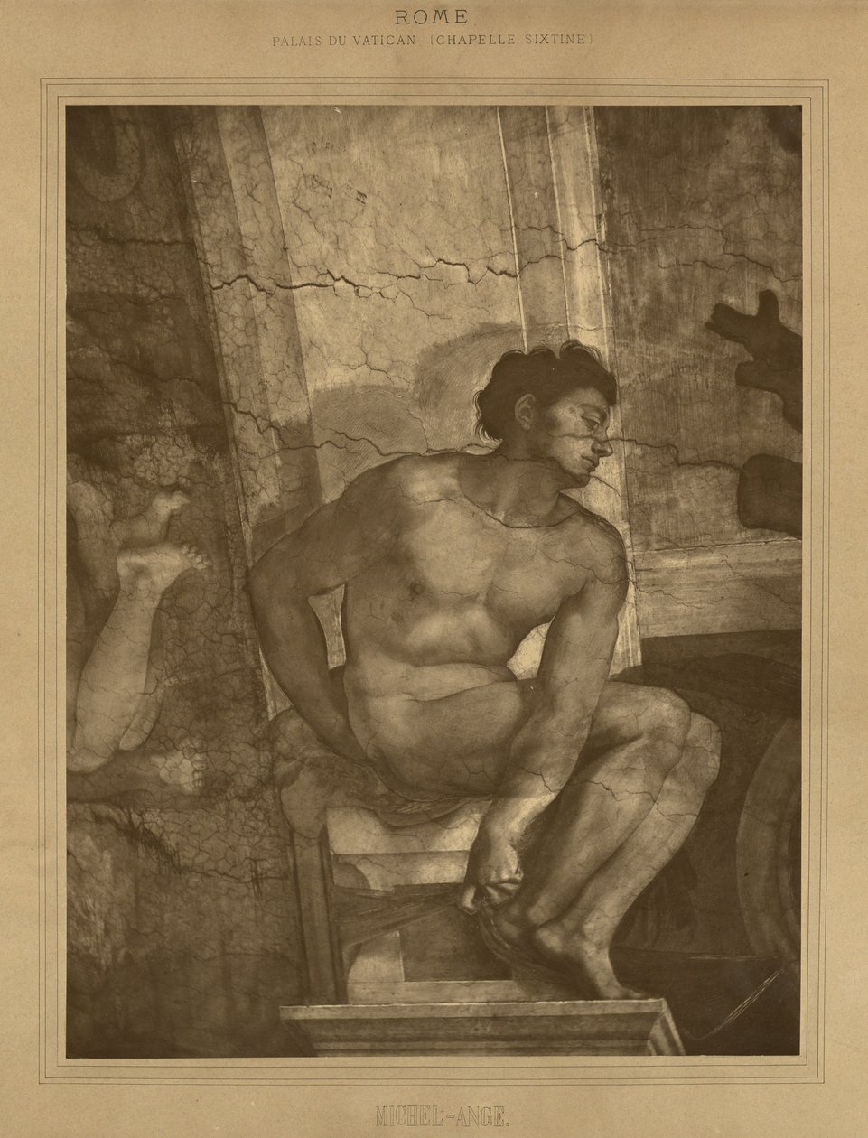 Rom - Vatikanpalast, Sixtinische Kapelle, Michelangelo von Adolphe Braun