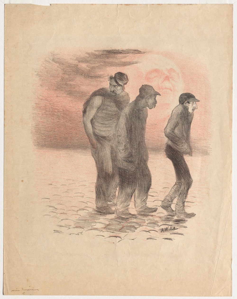 Pariser Szenen und Mörder von Adolphe Leon Willette