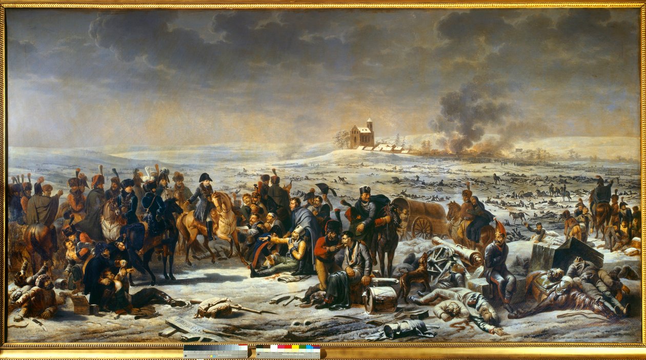 Feldzug in Preußen und Polen (1806-1807): Napoleon I. auf dem Schlachtfeld von Eylau 09.02.1807 von Adolphe Roehn