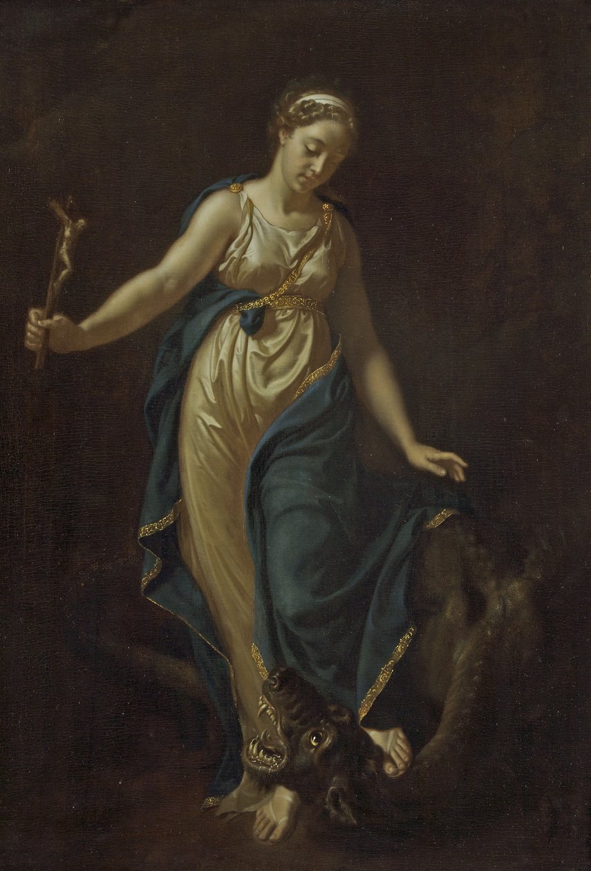 St. Margarete und der Drache, 1714 von Adriaan van der Werff