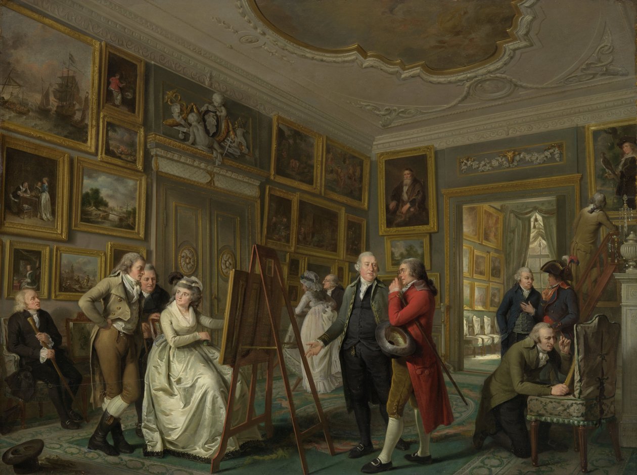 Die Kunstgalerie von Jan Gildemeester Jansz, 1794-5 von Adriaan de Lelie