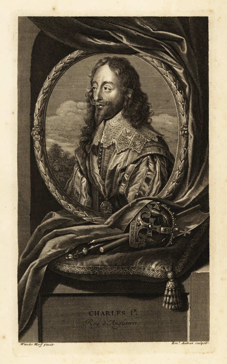 Porträt von König Karl I. von England von Adriaan van der (after) Werff