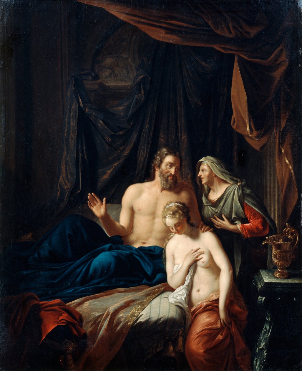 Sarah stellt Hagar Abraham vor, spätes 17. bis frühes 18. Jahrhundert von Adriaan van der Werff