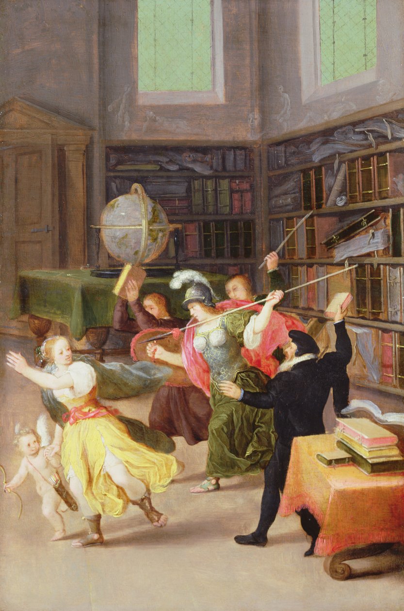 Allegorie der Liebe und Unwissenheit, Weisheit und Lernen von Adriaen van Stalbemt