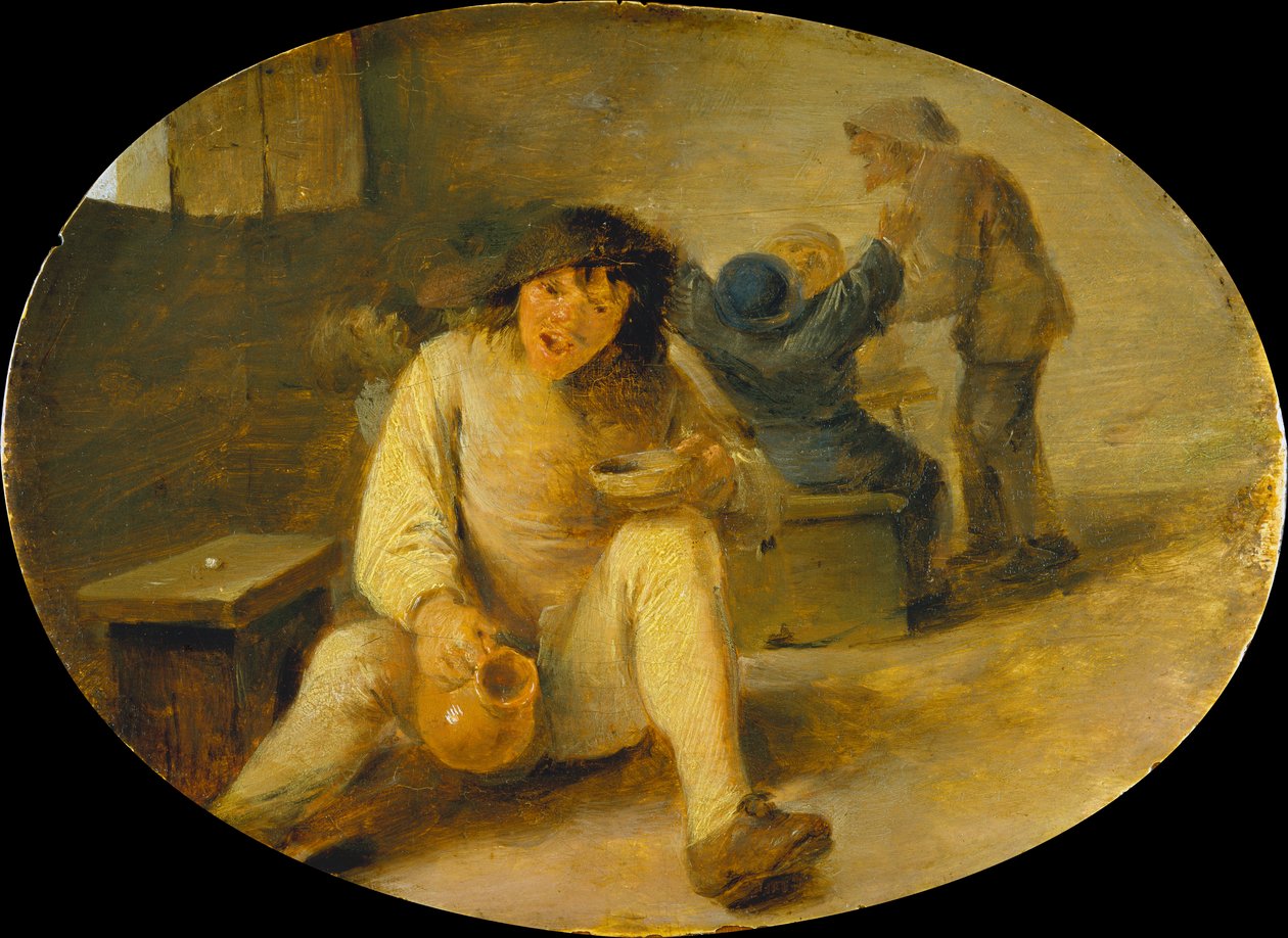 Betrunkener Bauer von Adriaen Brouwer