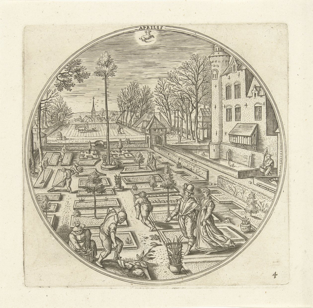 April von Adriaen Collaert