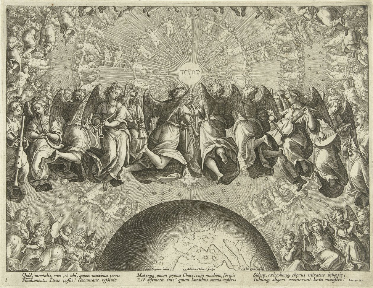 Gottes Antwort an Hiob von Adriaen Collaert