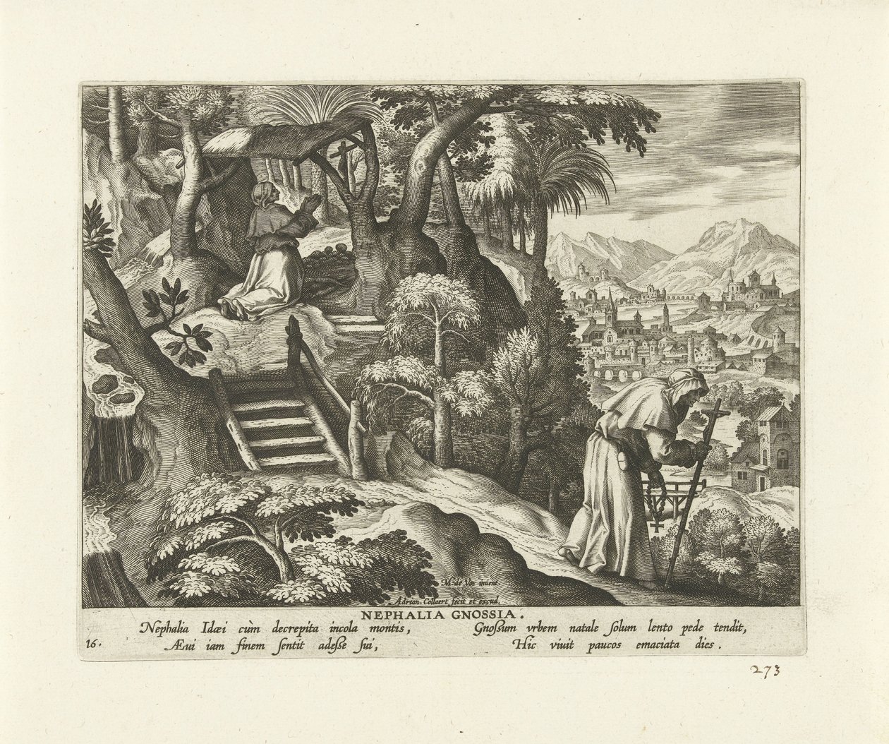 Nephalia von Knossos von Adriaen Collaert