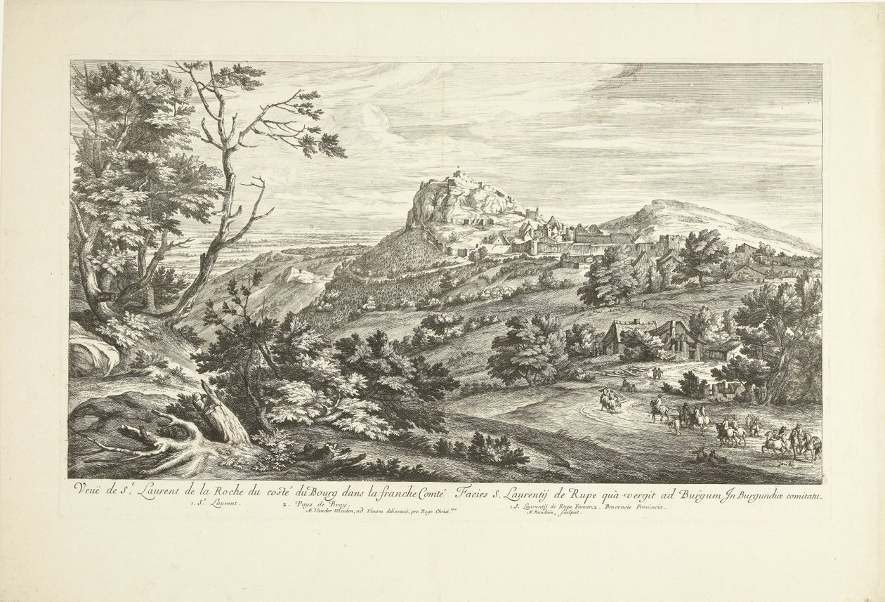 Ansicht von Saint Laurent de la Roche von Adriaen Frans Boudewyns
